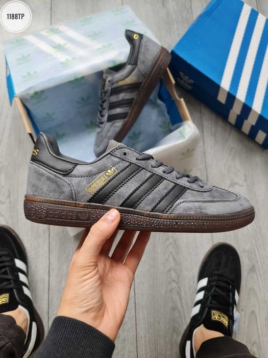 Мужские кроссовки Adidas Handball Spezial 'Dark Grey' Размеры 40-45