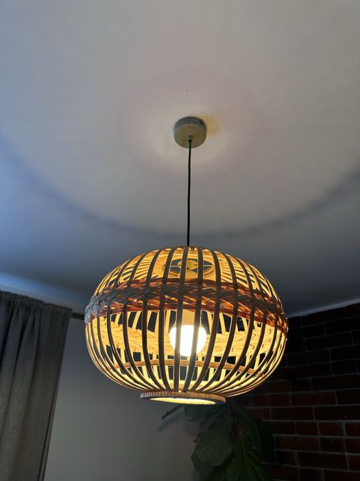 Lampa wisząca bambusowa