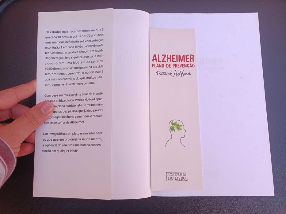 Livro "Alzheimer - Plano de Prevenção", de Patrick Holford