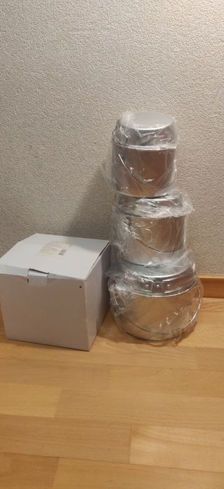 Котелки Tramp туристичні алюмінієві 3 штуки різного об'єму