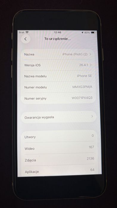 Iphone se3 stan bardzo dobry.