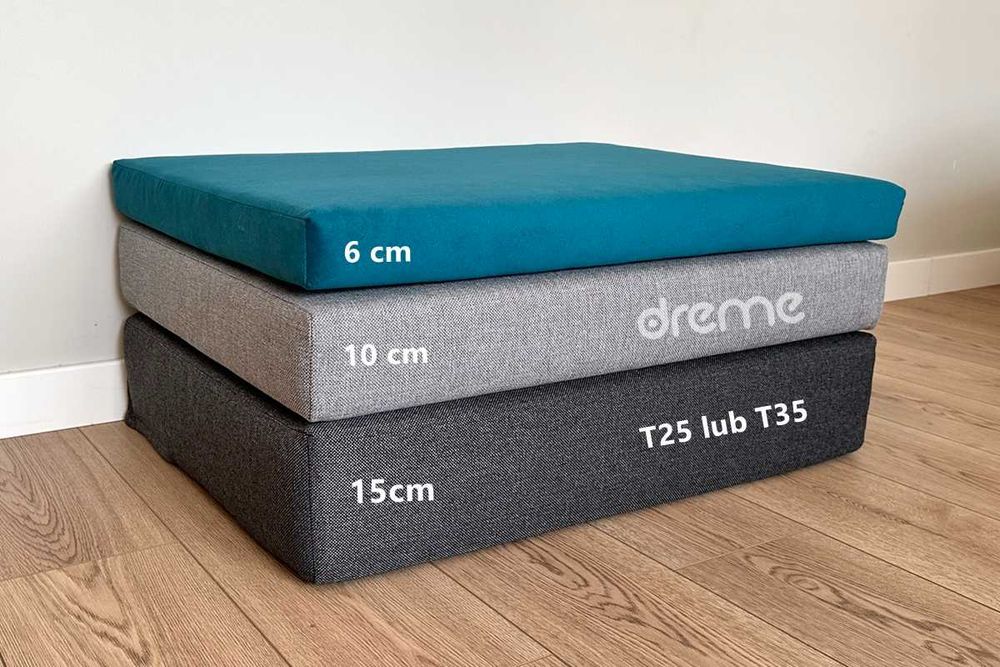 Poduszka siedzisko na wymiar materac wnęki parapet wygodny