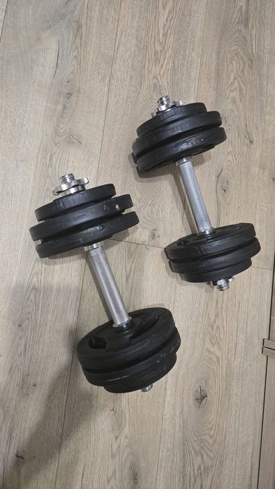 Hantle żeliwne 2x15 kg
