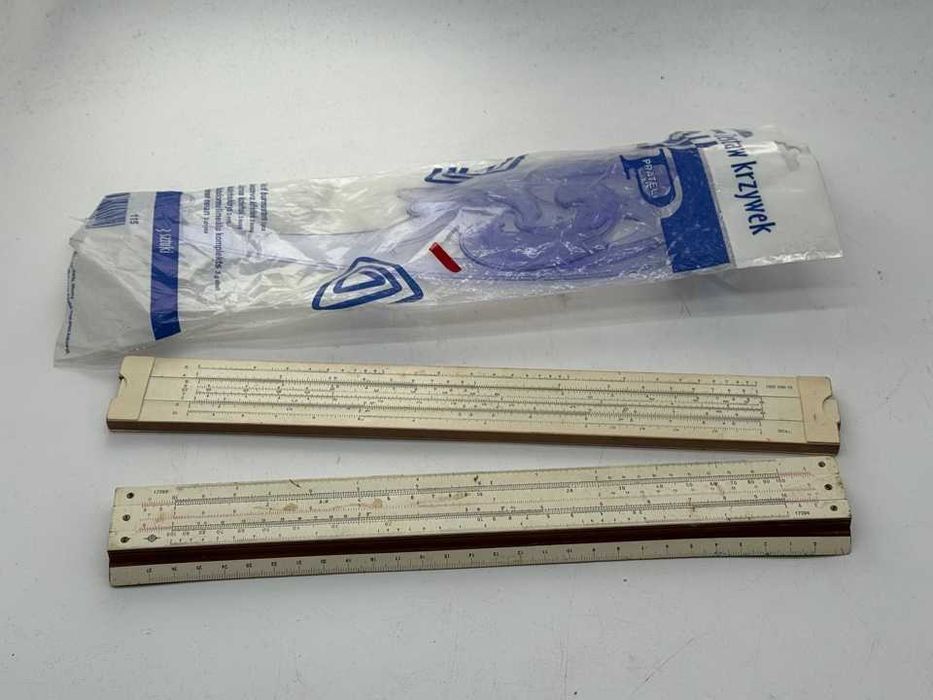 Linijka logarytmiczna 2 szt krzywiki