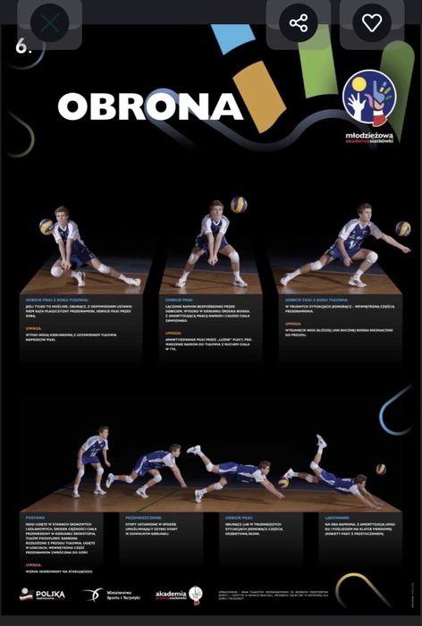 Siatkarskie plakaty technika