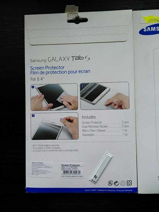Oryginalna folia do tableta Samsung Galaxy Tab S 8,4" 2szt tylko 20zł