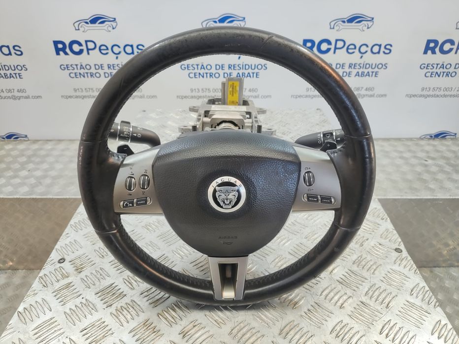Volante Pele Patilhas Comandos Multifunções Jaguar XF 1 I X250 2007 -