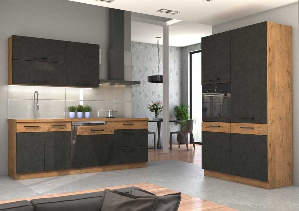 Zestaw mebli kuchennych VIVA POŁYSK MDF kuchnia modułowa