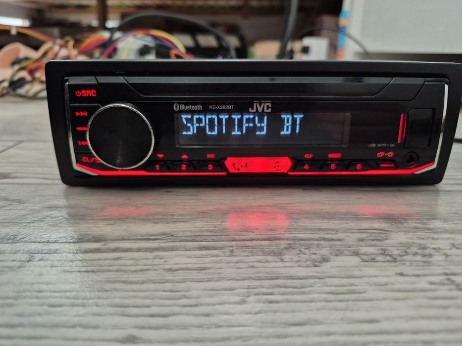 Radio samochodowe JVC 4x50W BLUETOOTH,SPOTIFY,USB,AUX,RDS + gratis