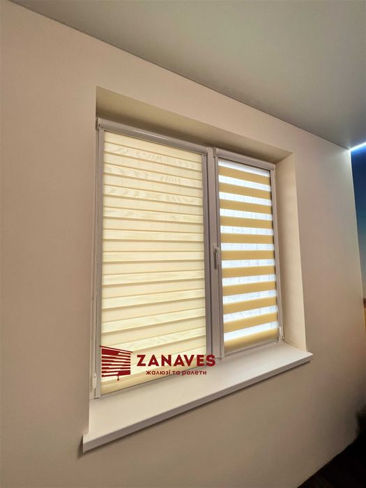 Тканевые ролеты, рулонные шторы, жалюзі день ніч стильне рішення