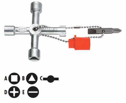 Chave 4 formas para armários Facom