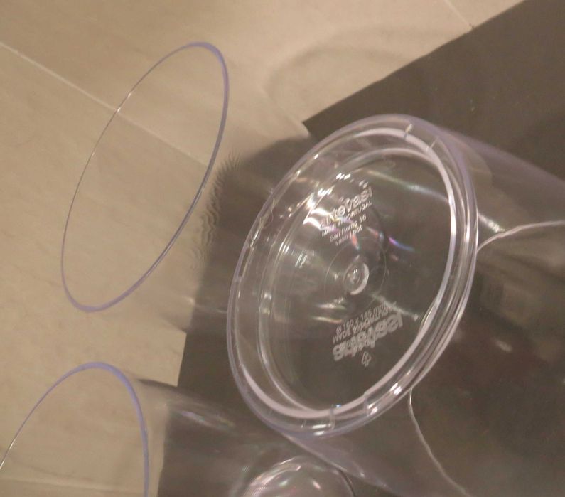 Vasos Plantas, Ecológico, transparente, 2 litros -Lote 3  - Novos