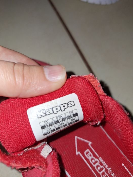 Czerwone adidasy kappa rozm. 27