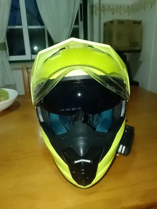 Capacete dual sport enduro motocross trail