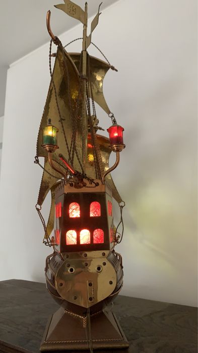 iluminaçao Caravela cobre/latao