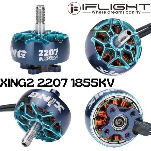Мотор для  Fpv ,Iflight Xing2 2207-1855kv, безщіткові, титановий вал