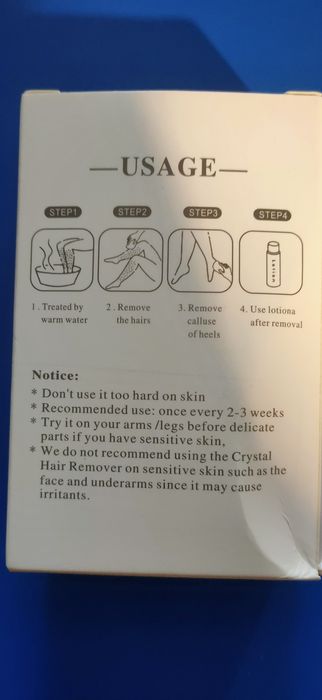 Manualny depilator owłosienia zarostu NANO KRYSZTAŁ