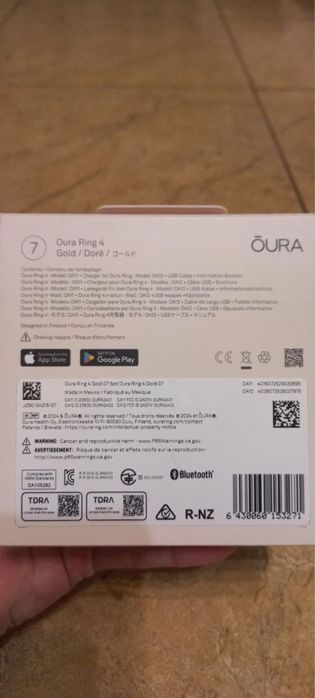 Oura Ring Gen 7 Gold Size 7