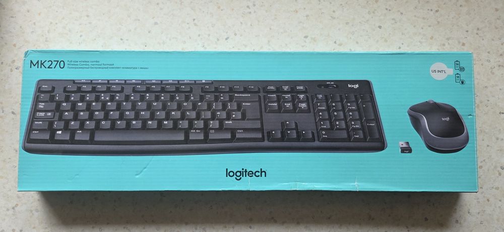 Klawiatura i mysz Zestaw bezprzewodowy Logitech MK270