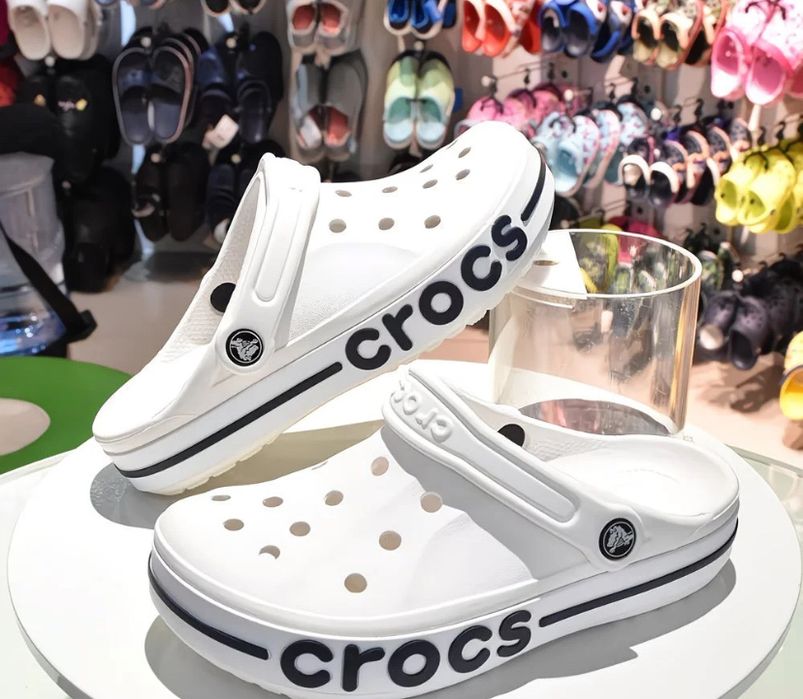 Тапочки Crocs Белые и Черные