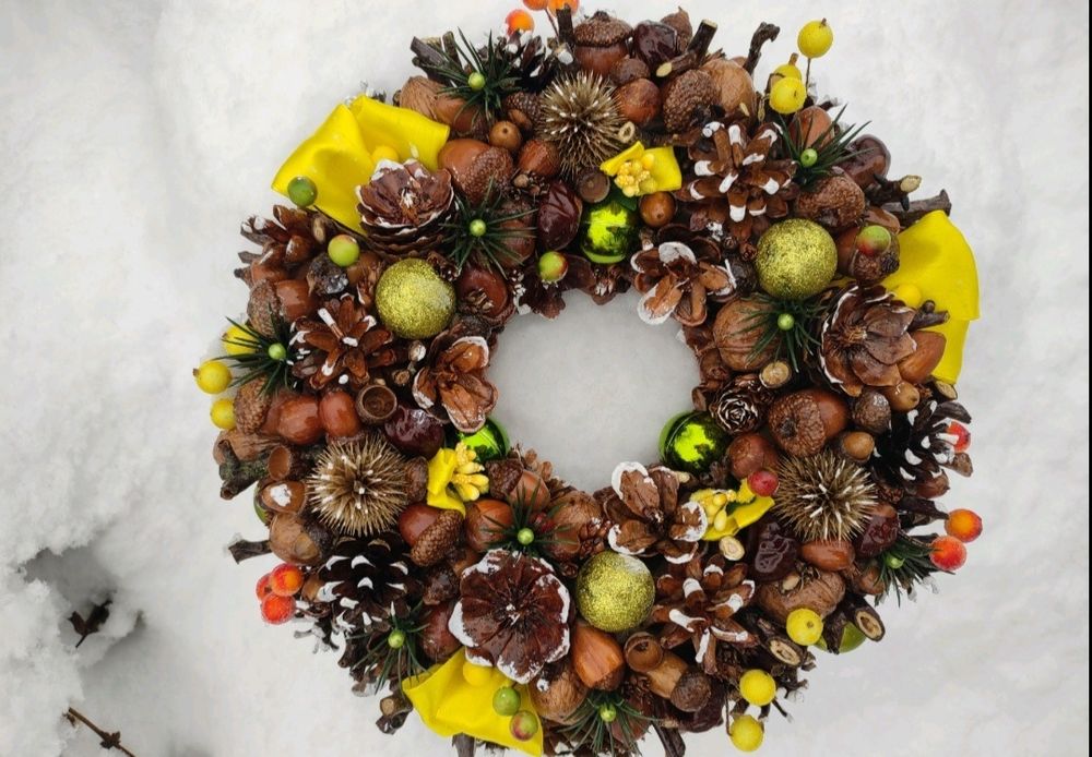 Новорічний набір вінок та ялинка “Зимова казка”