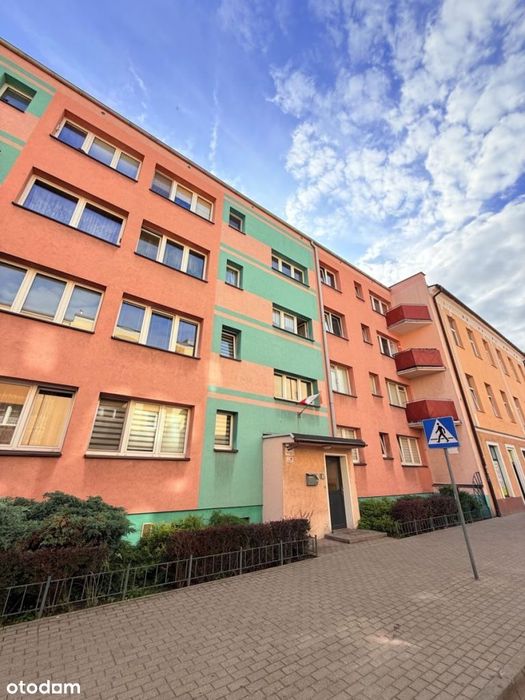 3 pokoje|55,47 m2|dwa balkony|piwnica| Centrum|Fabryczna