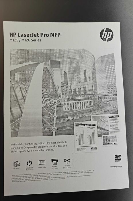 БФП МФУ HP LaserJet M125nw Wi-Fi + два картриджа