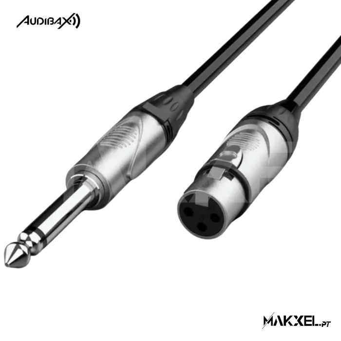 Audibax Silver XLR - Jack Mono