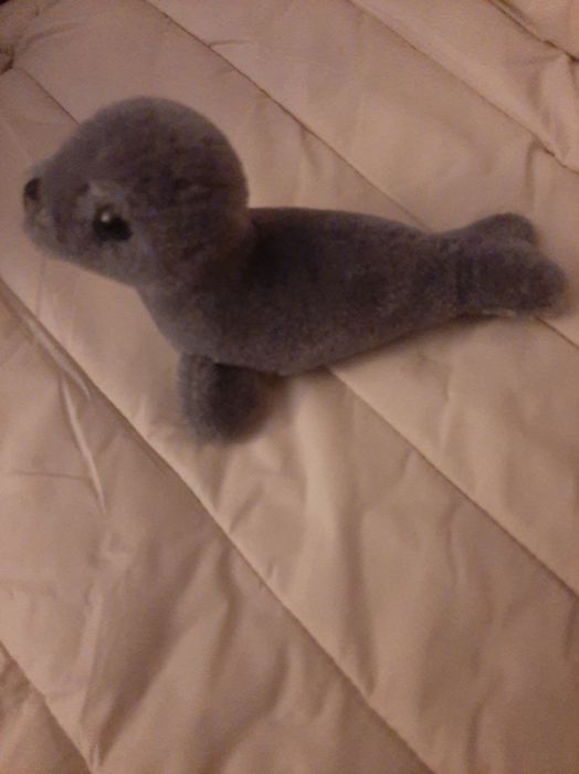 Foca Bebé Vintage 100% lã - anos 80