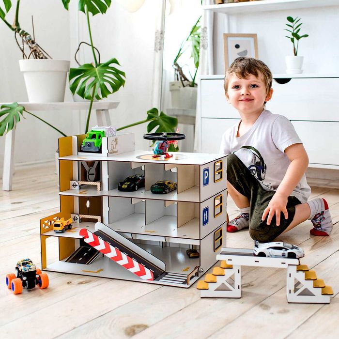 Дитячий гараж для машинок паркінг парковка конструктор hot wheels