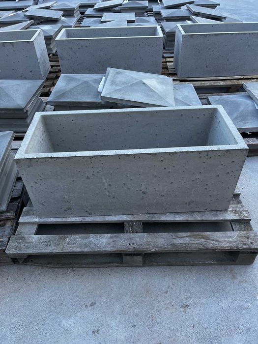 Donica betonowa 100x40x40, beton architektoniczny, wazon betonowy