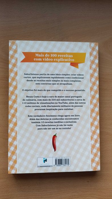 Livro de Receitas "Sabor Intenso" de Neuza Costa