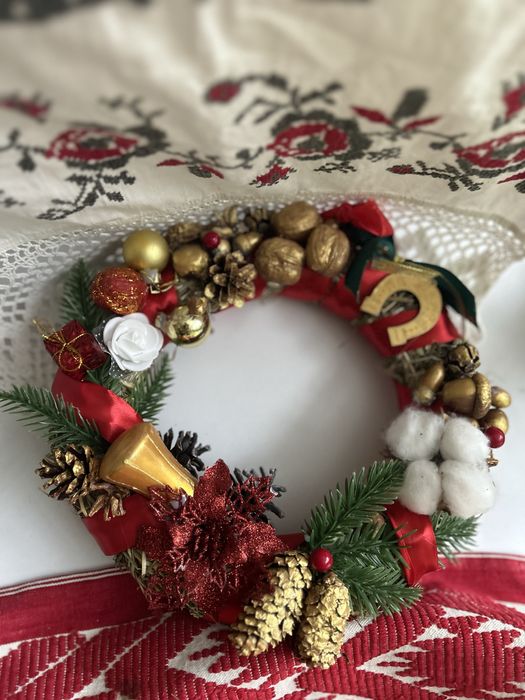 Віночок Вінок новорічний різдвяний