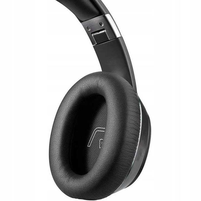 BEZPRZEWODOWE Nauszne słuchawki ANC wytłumianie szumów mikrofon BT