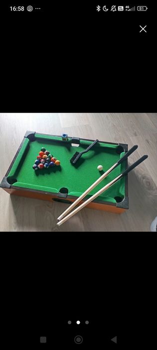 Mesa de bilhar/snooker tamanho pequeno