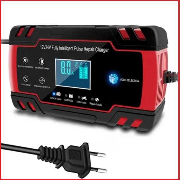 Зарядное устройство для автомобильного аккумулятора Foxsur 12V/8A 24V ...