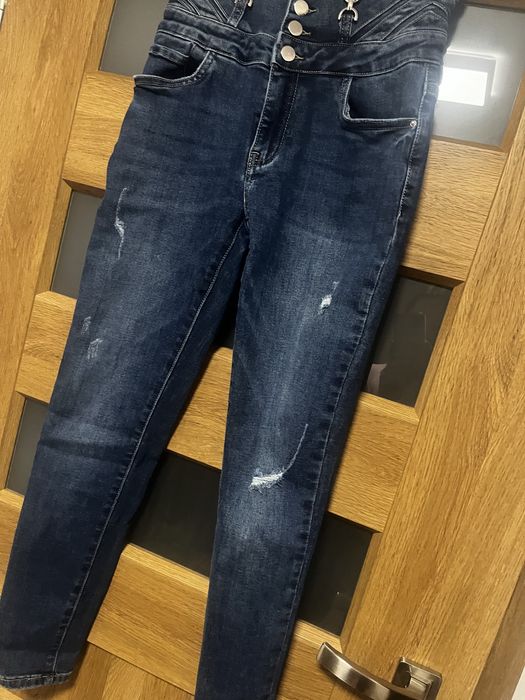 Dżinsy damskie, wysoki stan rozmiar S