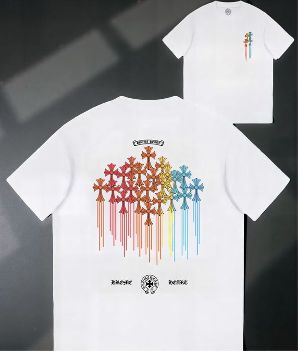 Футболки  Chrome Hearts Logo унисекс Хром Хартс с крестами New Model