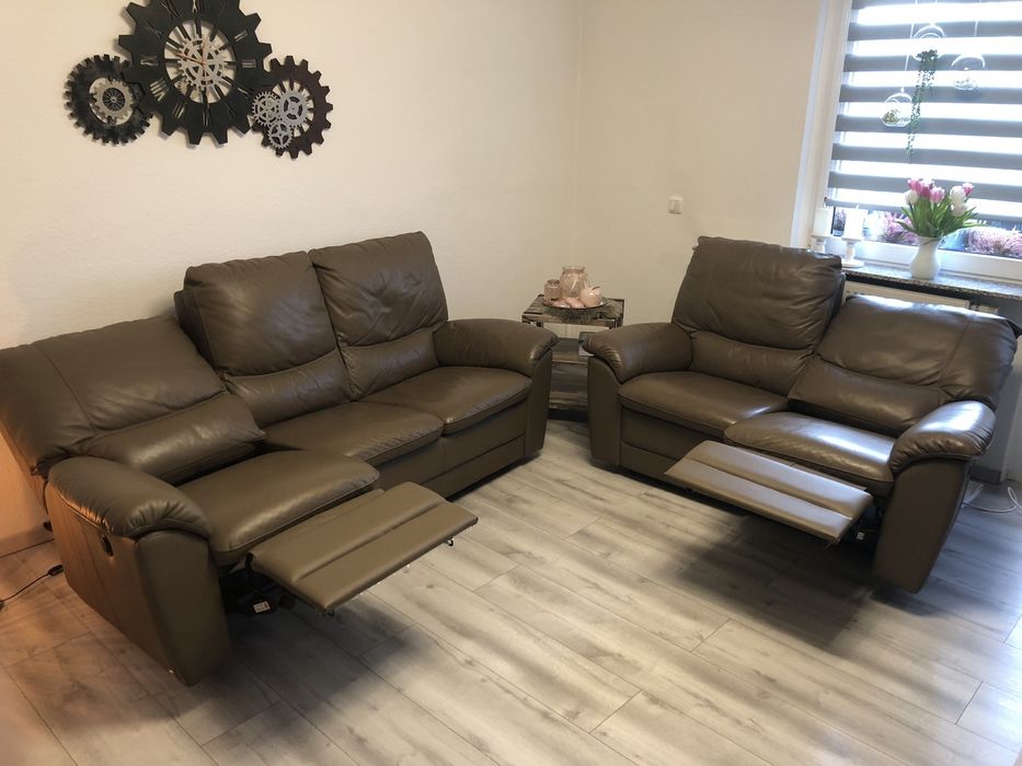 Шкіряні дивани електро-реклайнери двох та тримісний. Galia Italia