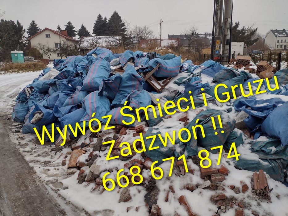 Wywóz Gruzu/Śmieci/Odpadów Cała Małopolska ! Najtaniej