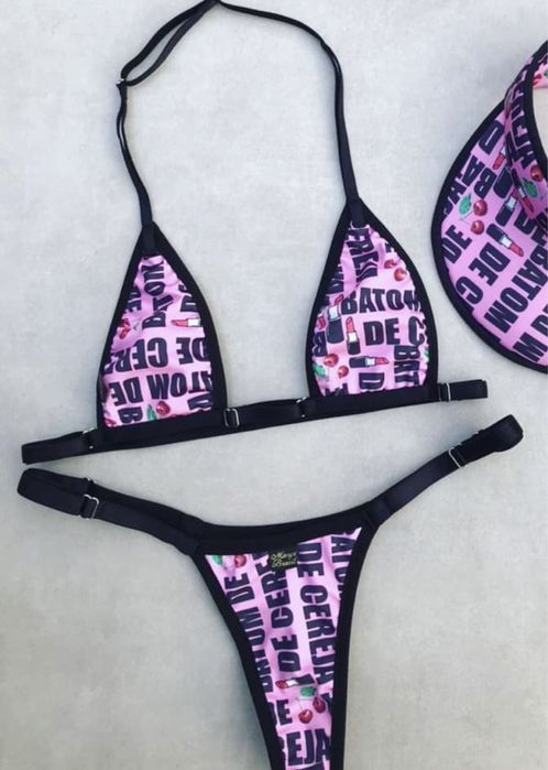 Bikinis do Brasil para bronzeamento ajustáveis