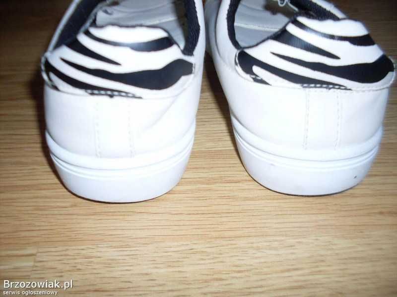 trampki sneakersy kremowe 39