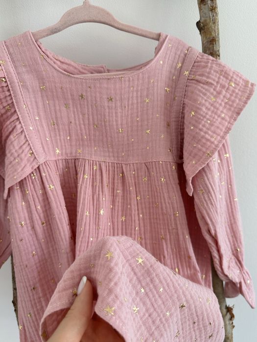 РозпродажРожеве плаття Zara Туреччина / нове / муслін / розміри 92–128