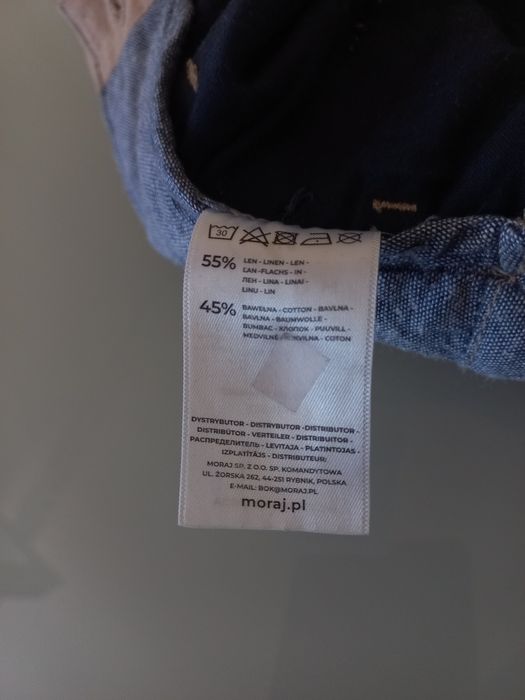 Spodenki lniane męskie Moraj