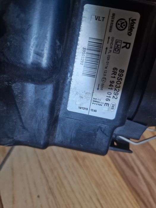 Vw polo  фара передня права, 6r1 941016e