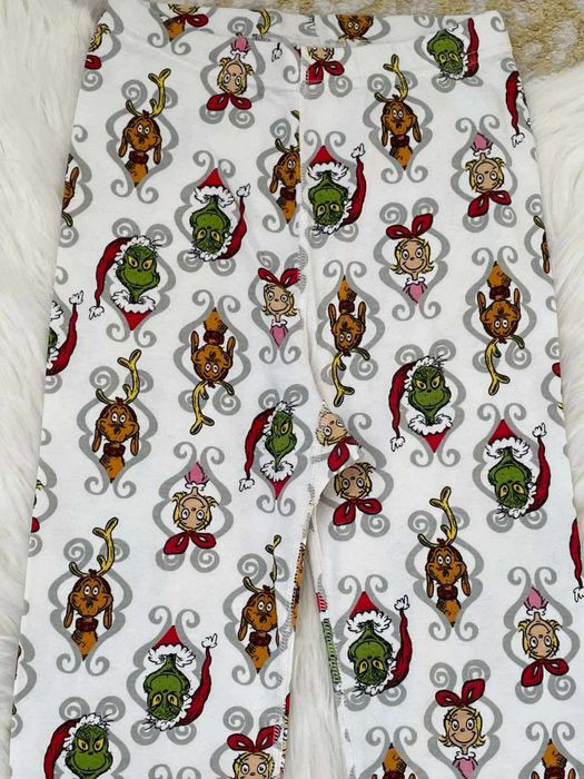 Dziecięce bawełniane spodnie piżamowe Dr.Seuss Grinch 10-12 lat 140cm