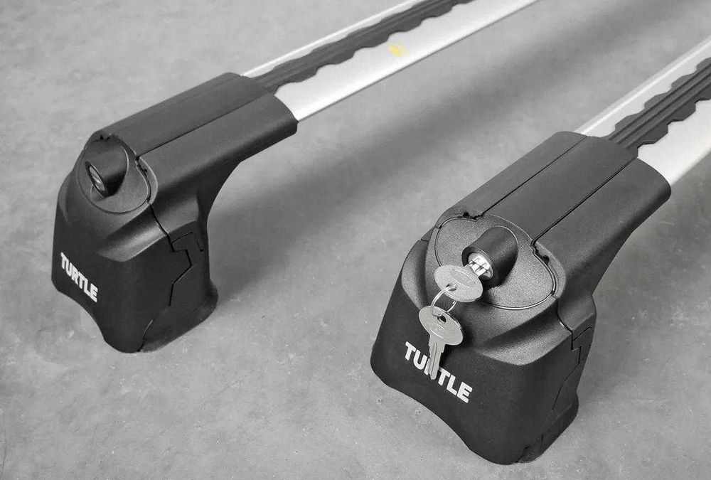Багажник на крышу, поперечины в штатные места Turtle Air 3 серебристые