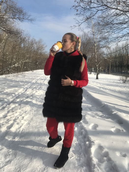 Шуба 3в1 из натурального писца