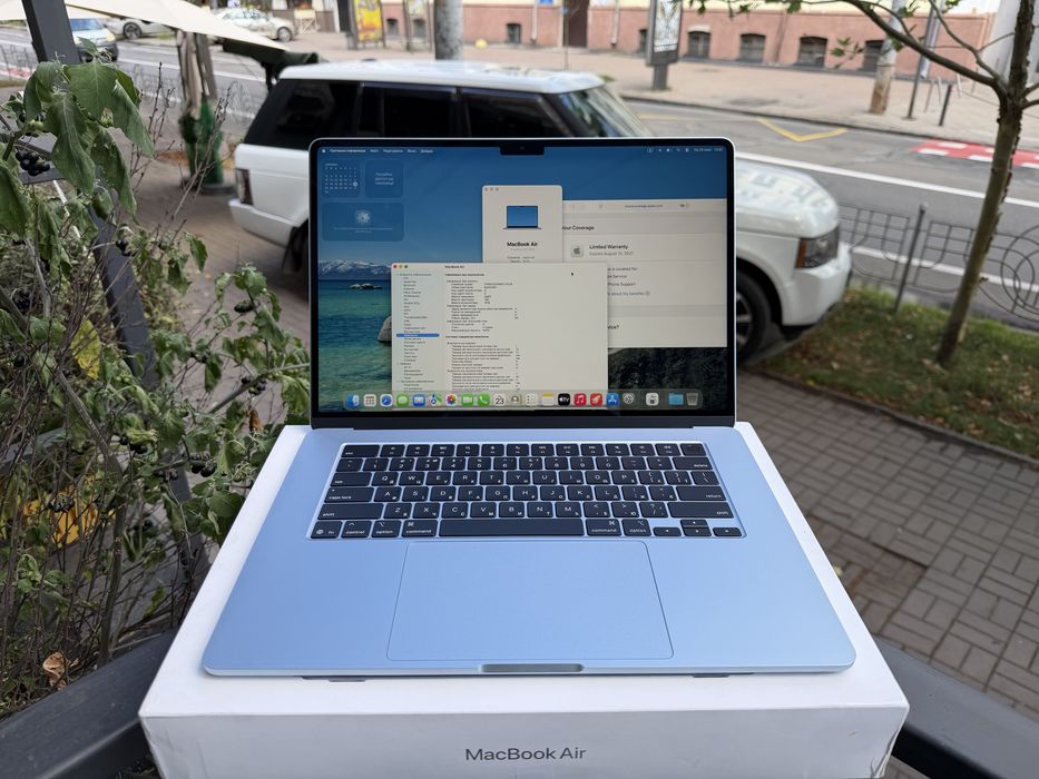 Open Box MacBook Air 15” M4 16/256Gb Sky Blue 3 цикли акумулятор