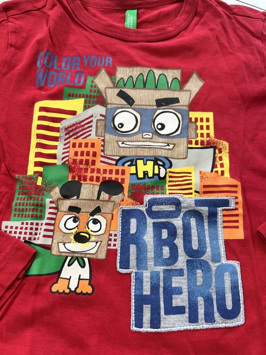 2 bluzy typu longsleeve Zara, Benetton